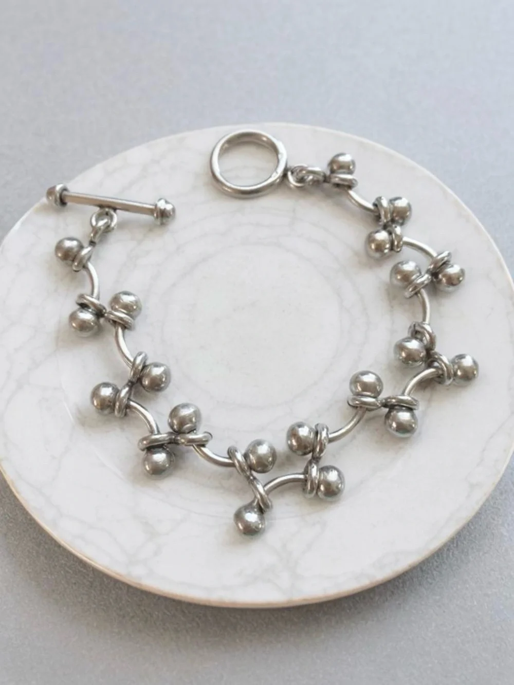 Silpada Sterling Silver Baby DNA Link Bracelet Fits up to 7.5 inches